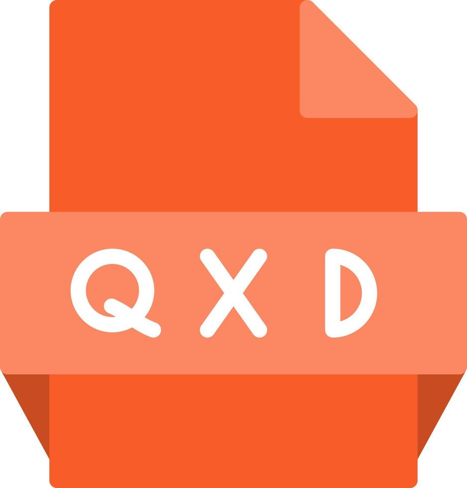 Symbol für das qxd-Dateiformat vektor