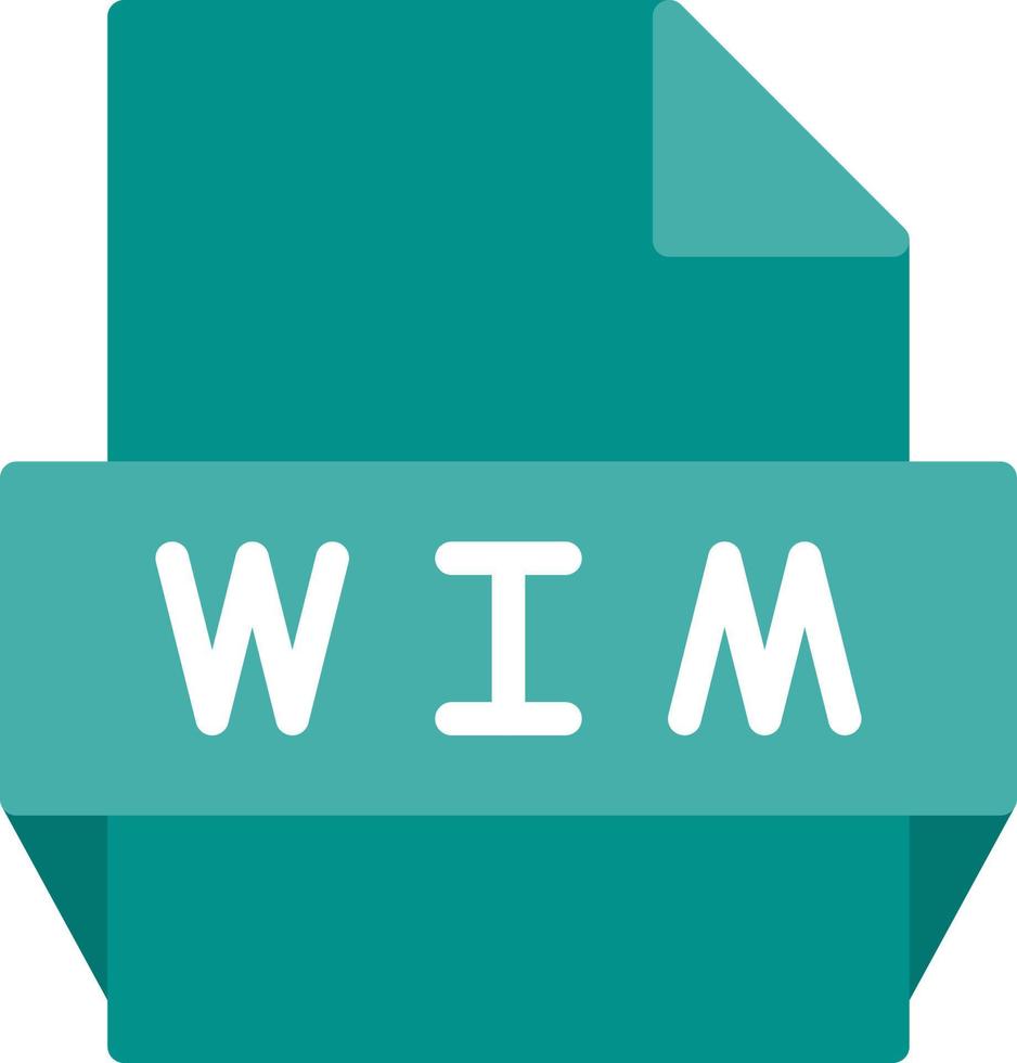wim-Dateiformat-Symbol vektor