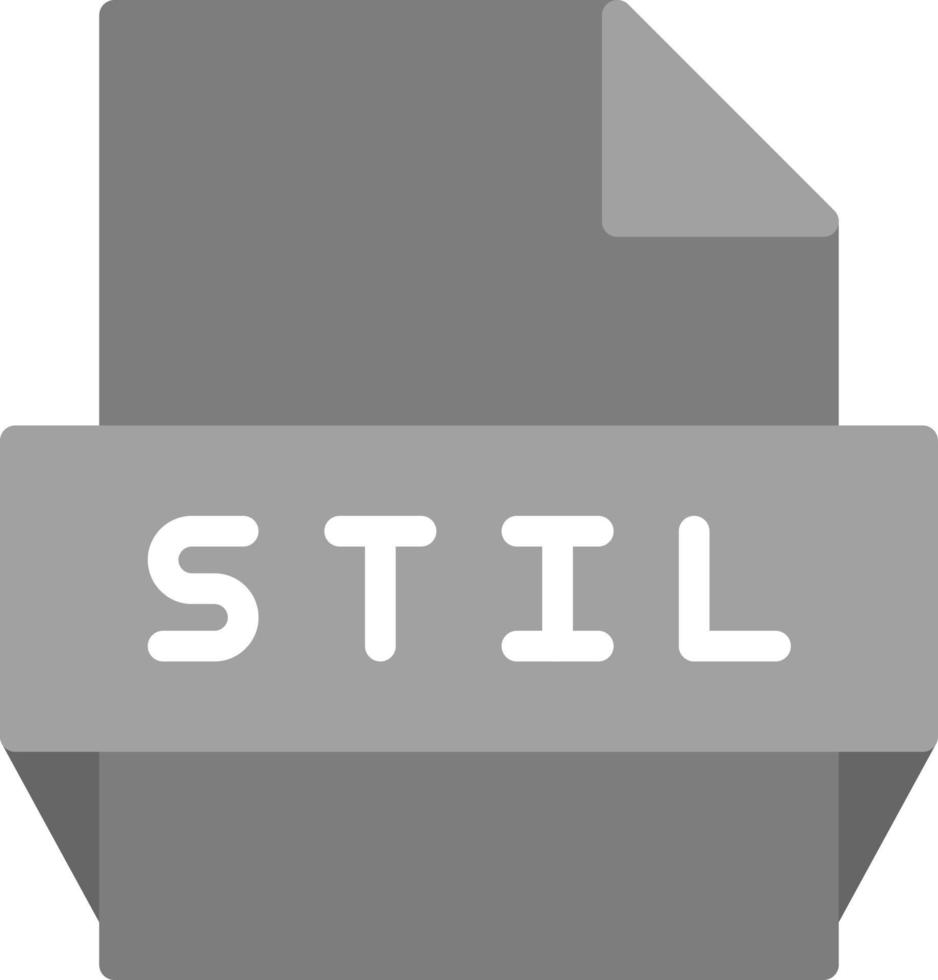 stil-Dateiformat-Symbol vektor