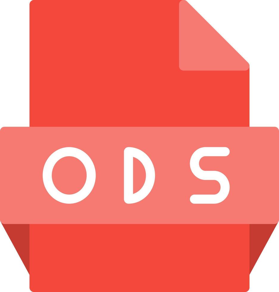 ods-Dateiformat-Symbol vektor