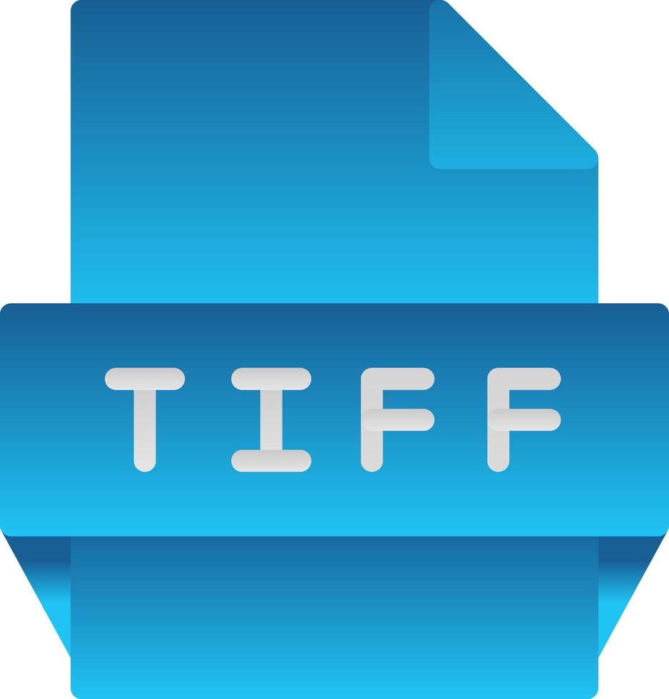 tiff-Dateiformat-Symbol vektor