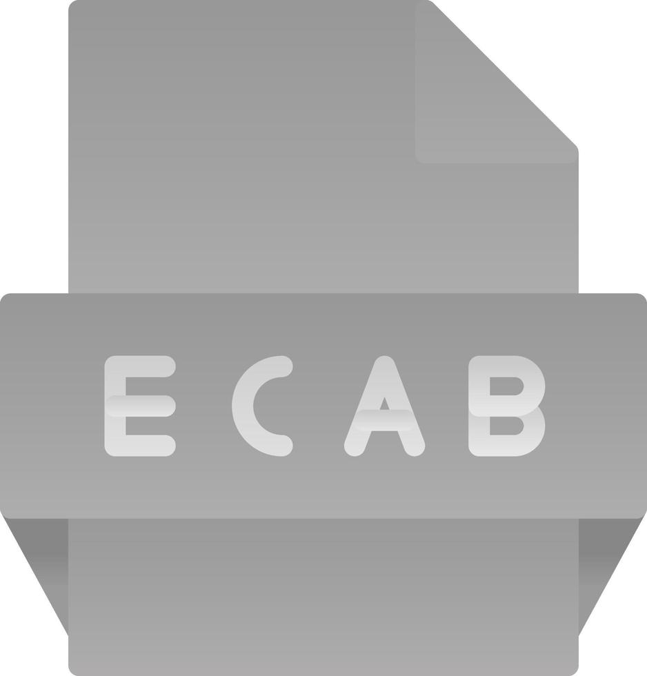 Symbol für ECAB-Dateiformat vektor