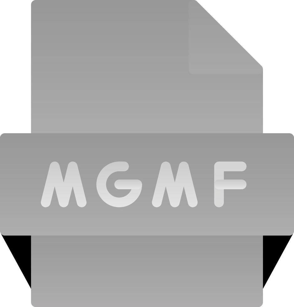 mgmf fil formatera ikon vektor