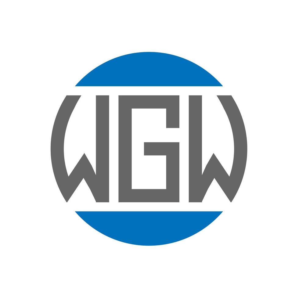 wgw brev logotyp design på vit bakgrund. wgw kreativ initialer cirkel logotyp begrepp. wgw brev design. vektor