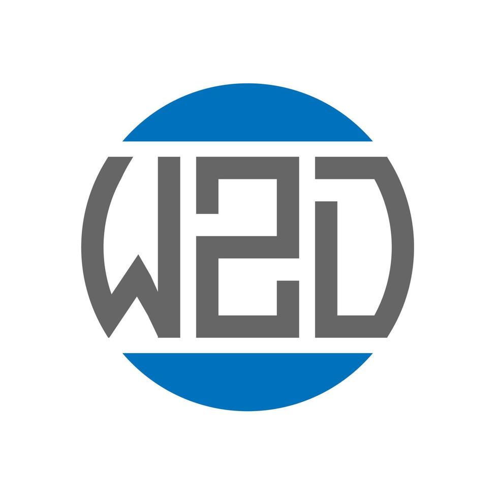 wzd brev logotyp design på vit bakgrund. wzd kreativ initialer cirkel logotyp begrepp. wzd brev design. vektor