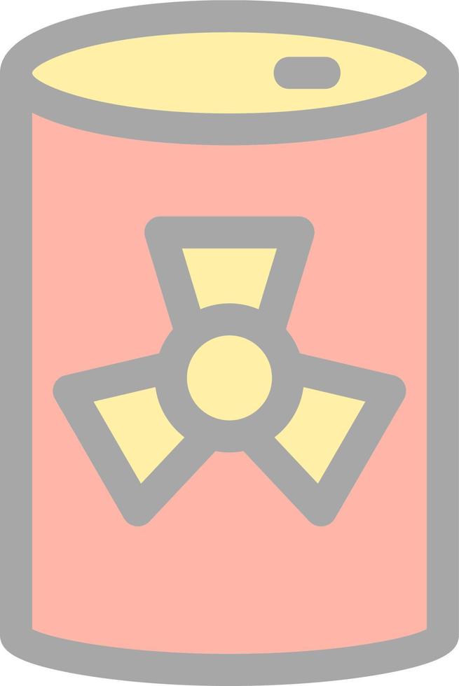 Nuklaer-Panzer-Glyphe-Symbol vektor