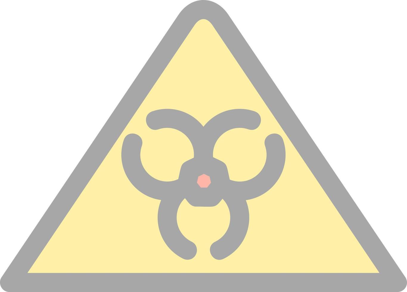 Glyphensymbol für gefährliche Güter vektor