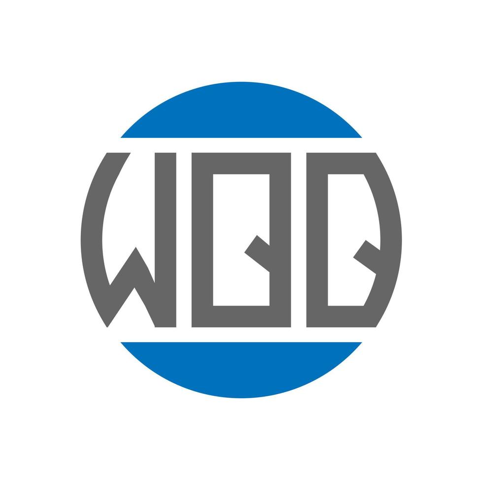 wqq-Buchstaben-Logo-Design auf weißem Hintergrund. wqq kreative Initialen Kreis-Logo-Konzept. wqq Briefgestaltung. vektor