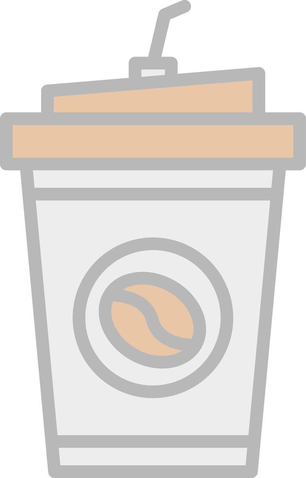 kaffe hämtmat vektor ikon design
