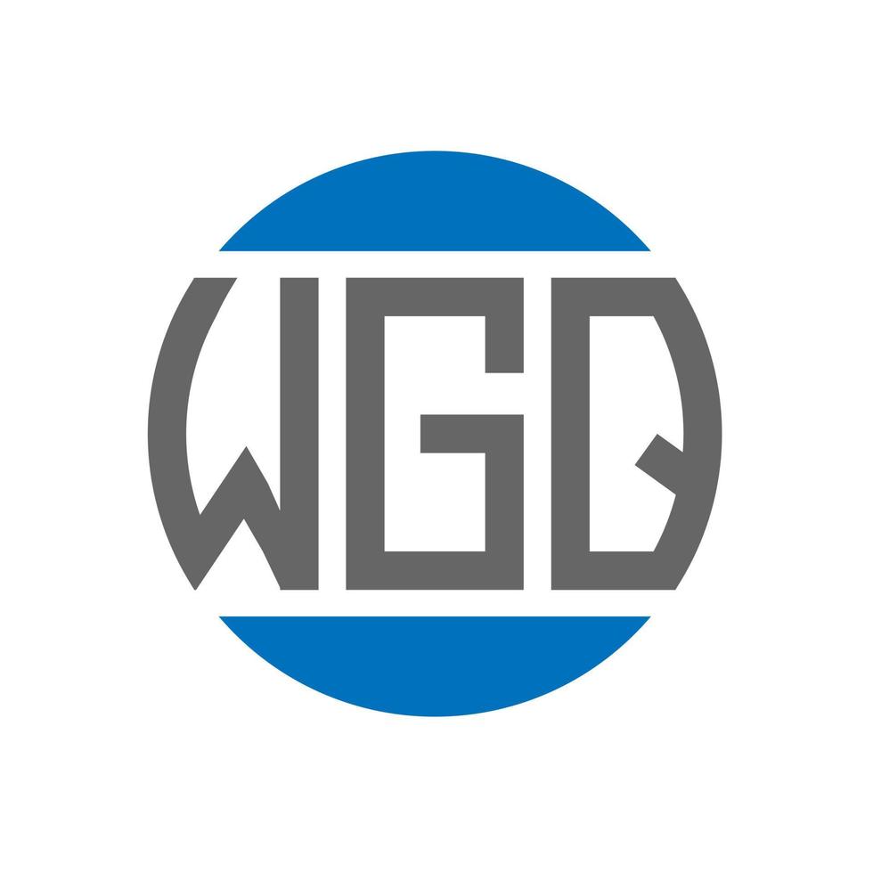 wgq brev logotyp design på vit bakgrund. wgq kreativ initialer cirkel logotyp begrepp. wgq brev design. vektor