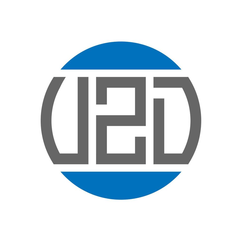 vzd-Brief-Logo-Design auf weißem Hintergrund. vzd kreative Initialen Kreis Logo-Konzept. vzd Briefgestaltung. vektor