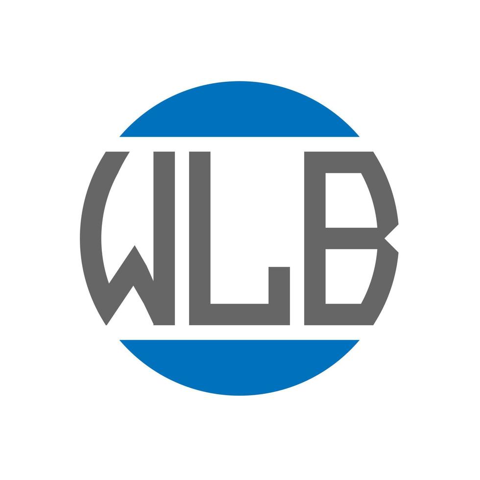 wlb brev logotyp design på vit bakgrund. wlb kreativ initialer cirkel logotyp begrepp. wlb brev design. vektor