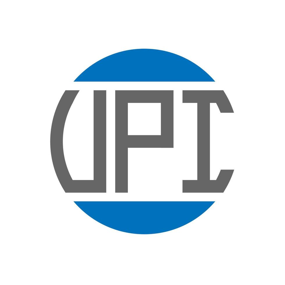 vpi-Brief-Logo-Design auf weißem Hintergrund. vpi kreative initialen kreis logo-konzept. vpi Briefgestaltung. vektor