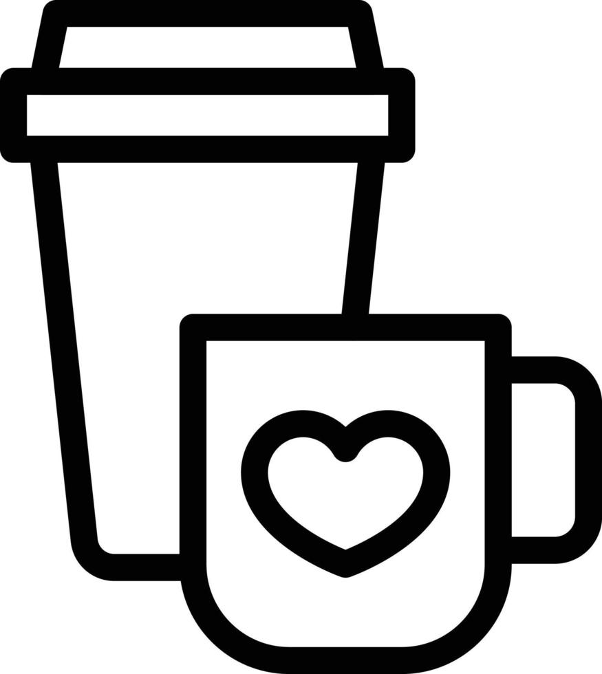 kaffeevektorillustration auf einem hintergrund. hochwertige symbole. vektorikonen für konzept und grafikdesign. vektor