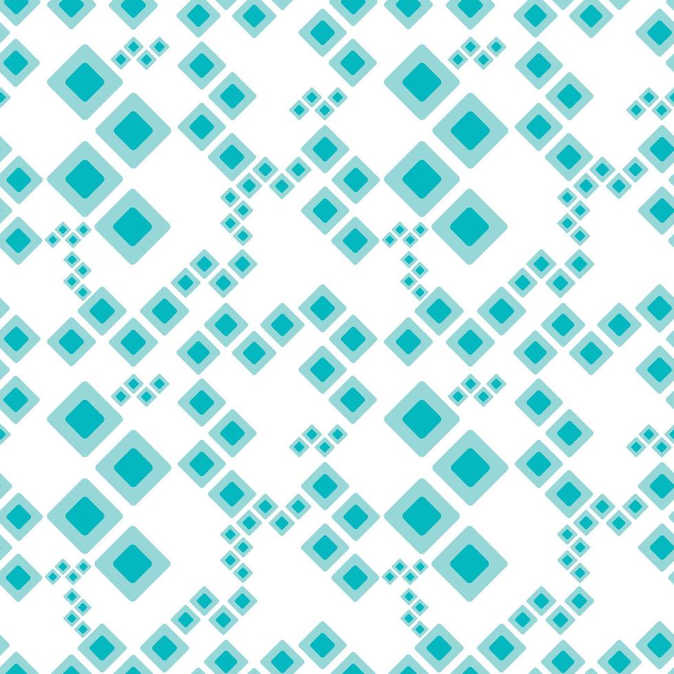 Vektor abstrakte nahtlose Muster mit geometrischen Formen. Tapete aus blauen Quadraten oder Rauten. Hintergrund-Design-Idee.