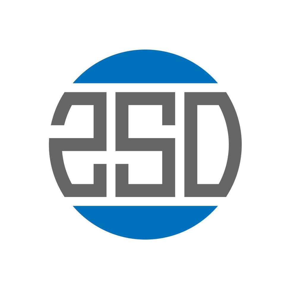 zso brev logotyp design på vit bakgrund. zso kreativ initialer cirkel logotyp begrepp. zso brev design. vektor