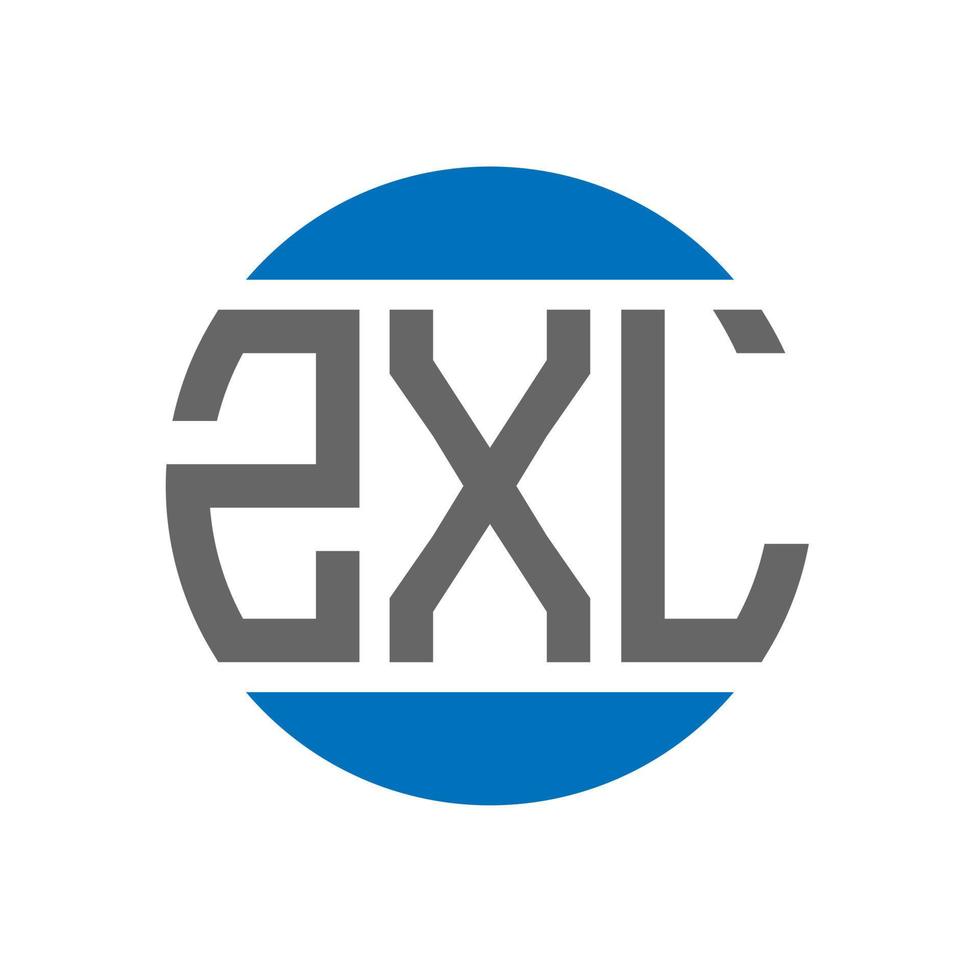 zxl brev logotyp design på vit bakgrund. zxl kreativ initialer cirkel logotyp begrepp. zxl brev design. vektor
