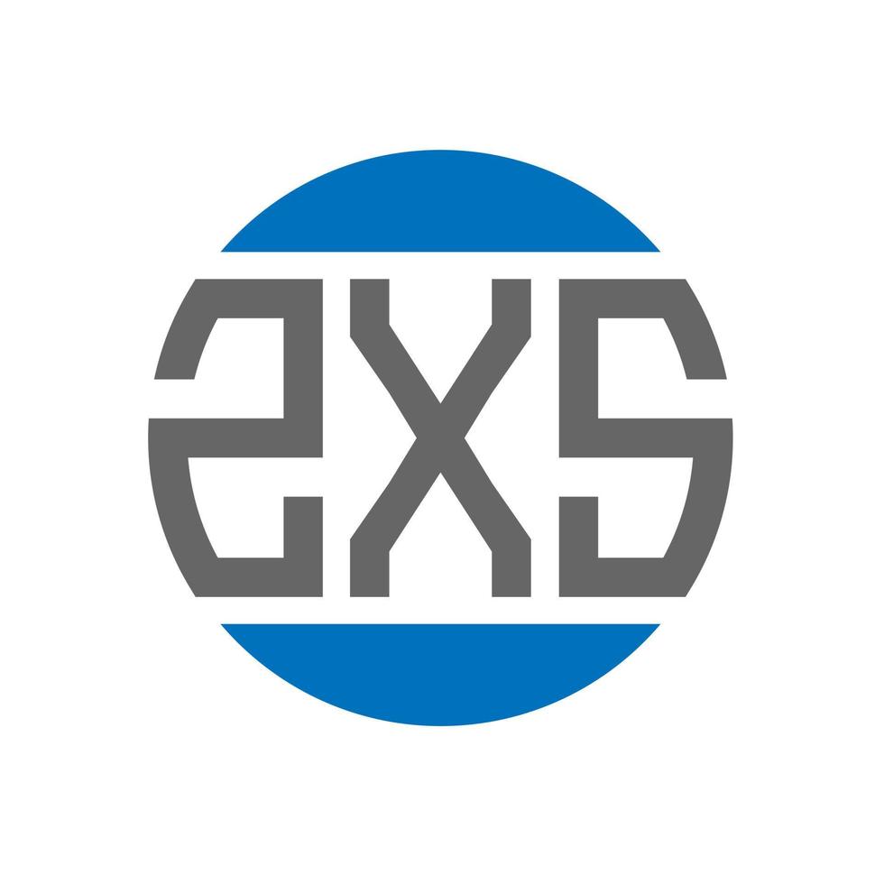 zxs-Brief-Logo-Design auf weißem Hintergrund. zxs kreative Initialen Kreis Logo-Konzept. zxs Briefdesign. vektor