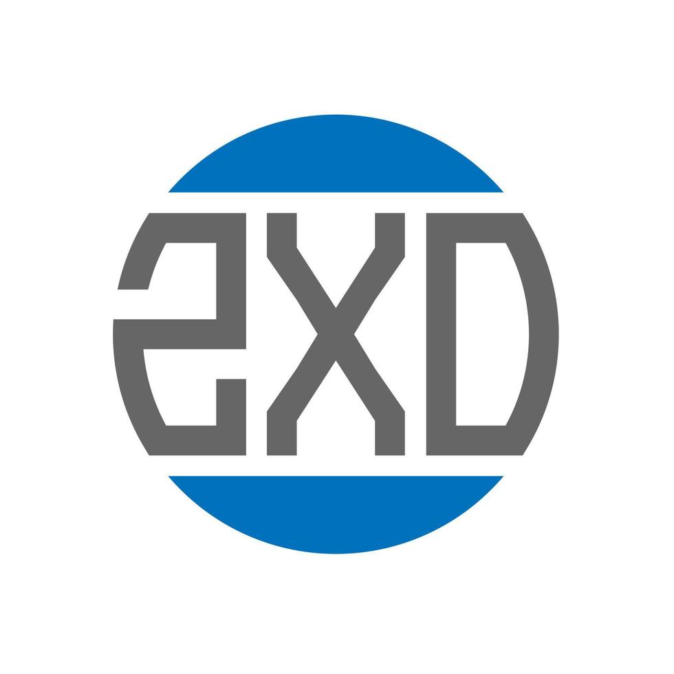 zxo-Buchstaben-Logo-Design auf weißem Hintergrund. zxo creative initials circle logo-konzept. zxo Briefdesign. vektor