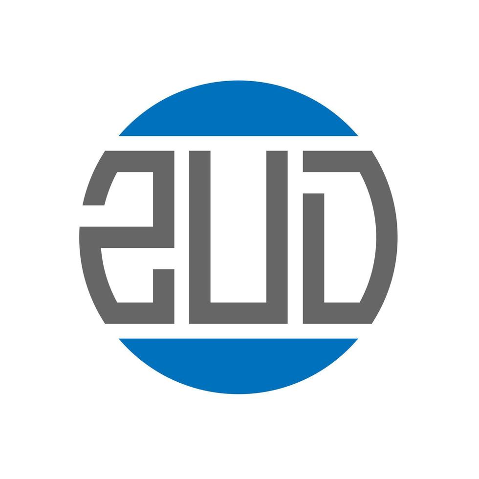 zud brev logotyp design på vit bakgrund. zud kreativ initialer cirkel logotyp begrepp. zud brev design. vektor