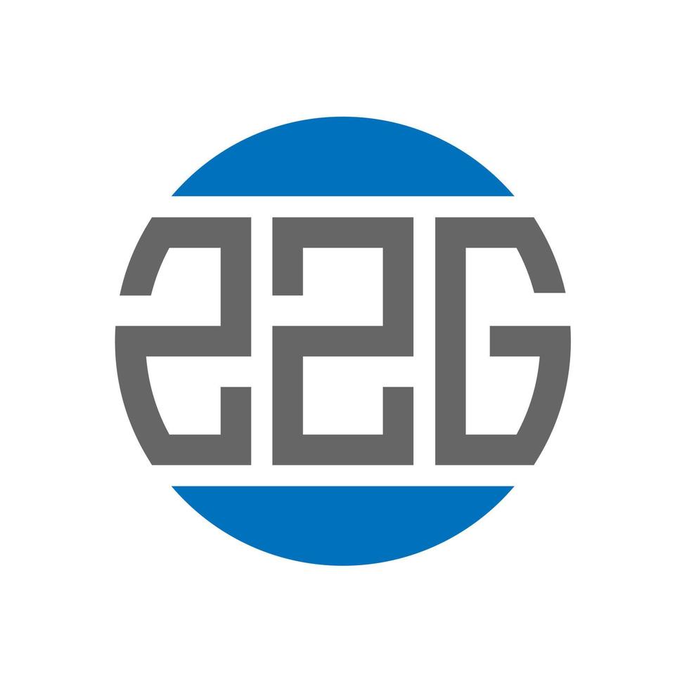 zzg-Buchstaben-Logo-Design auf weißem Hintergrund. zzg kreative Initialen Kreis Logo-Konzept. zzg Briefgestaltung. vektor