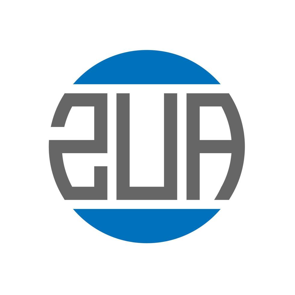 zua brev logotyp design på vit bakgrund. zua kreativ initialer cirkel logotyp begrepp. zua brev design. vektor