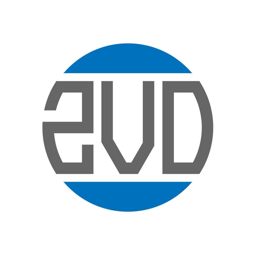 zvo-Brief-Logo-Design auf weißem Hintergrund. zvo kreative Initialen Kreis-Logo-Konzept. zvo Briefgestaltung. vektor
