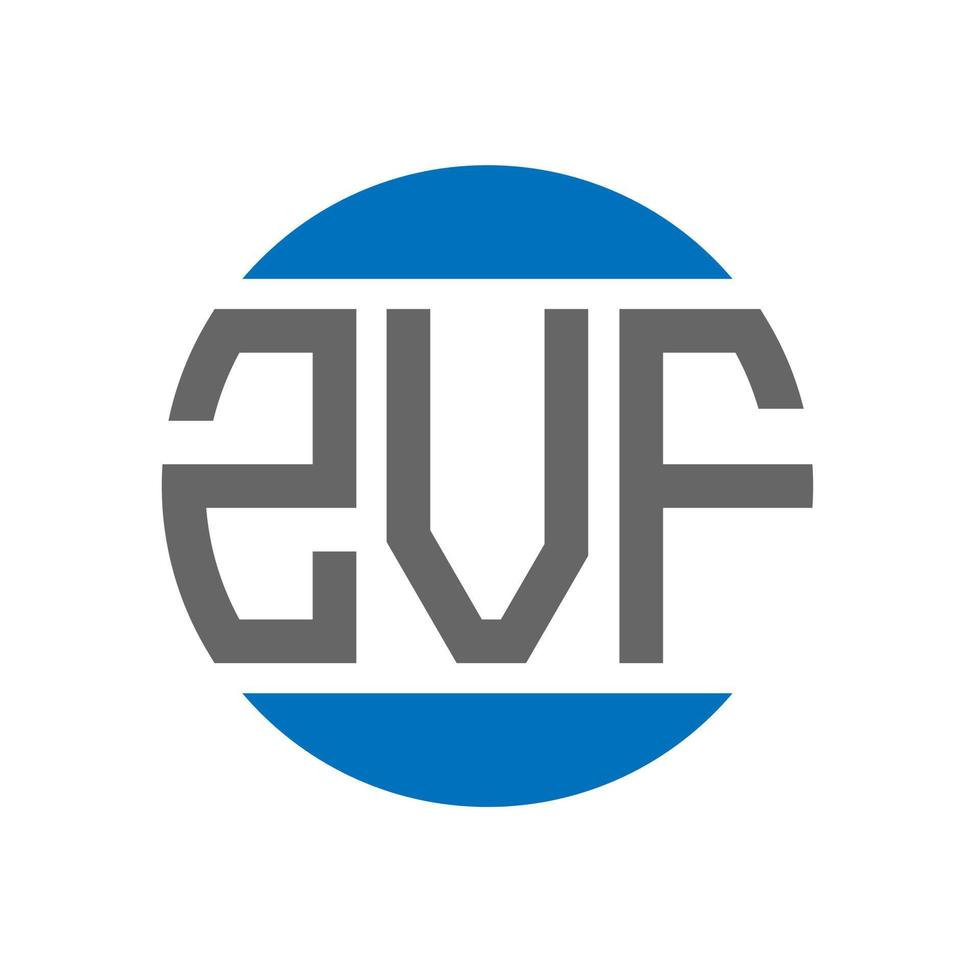 zvf brev logotyp design på vit bakgrund. zvf kreativ initialer cirkel logotyp begrepp. zvf brev design. vektor