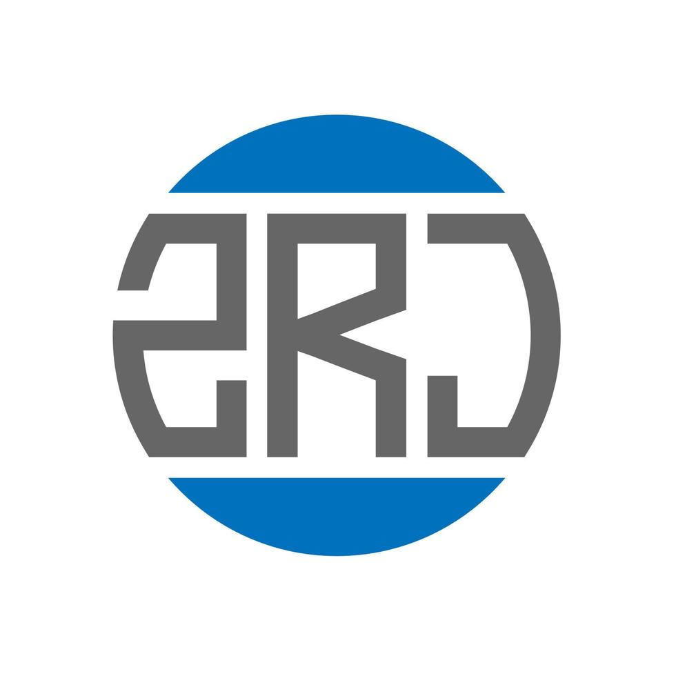 zrj brev logotyp design på vit bakgrund. zrj kreativ initialer cirkel logotyp begrepp. zrj brev design. vektor