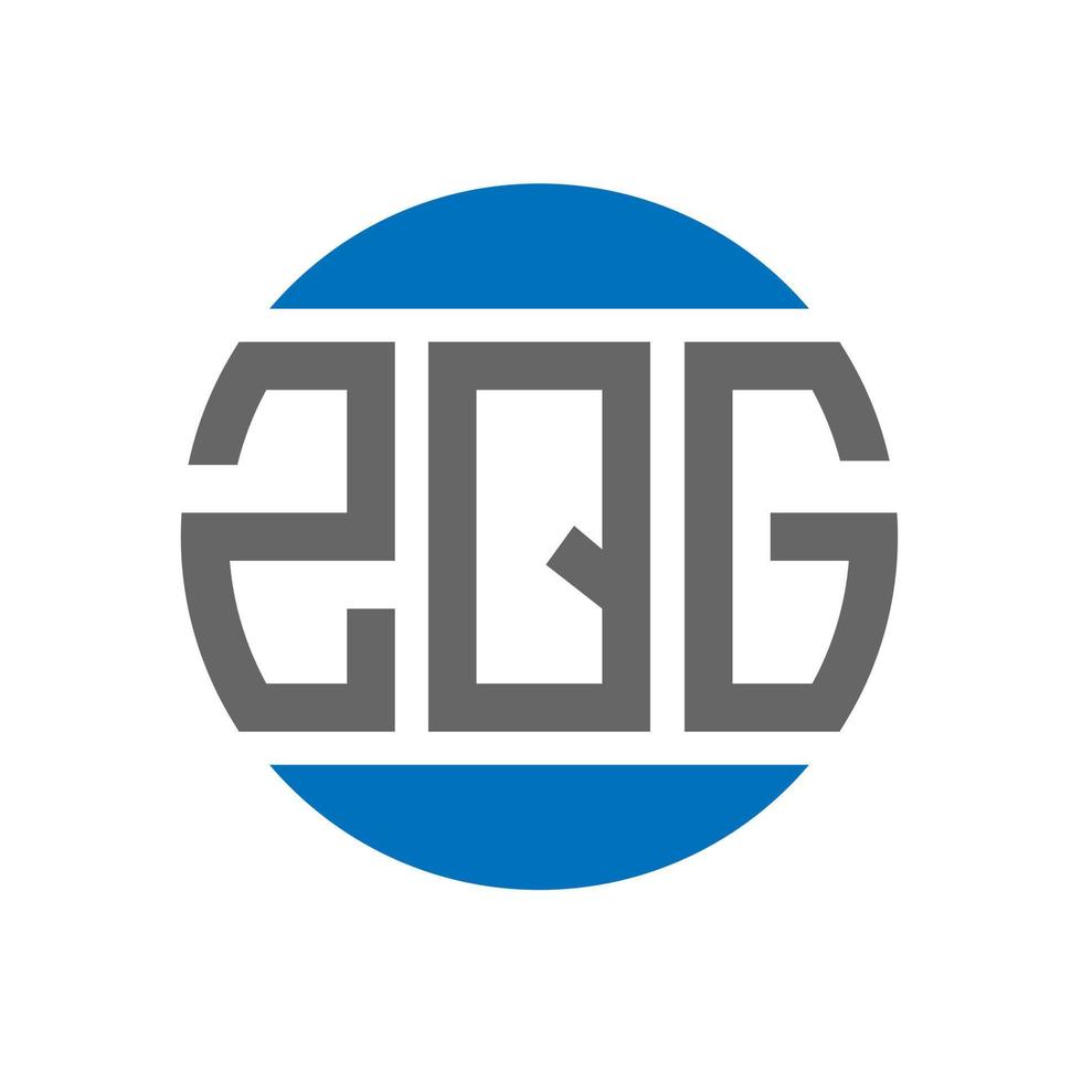 zqg brev logotyp design på vit bakgrund. zqg kreativ initialer cirkel logotyp begrepp. zqg brev design. vektor