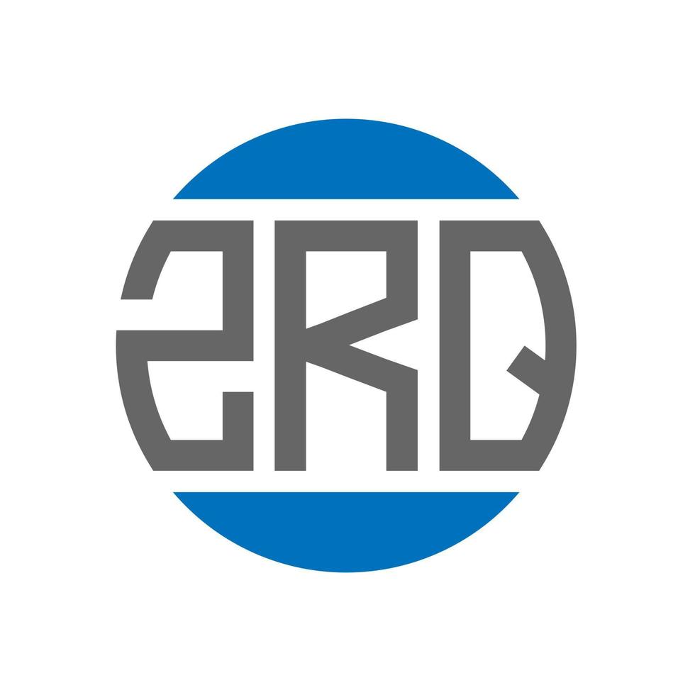 zrq brev logotyp design på vit bakgrund. zrq kreativ initialer cirkel logotyp begrepp. zrq brev design. vektor