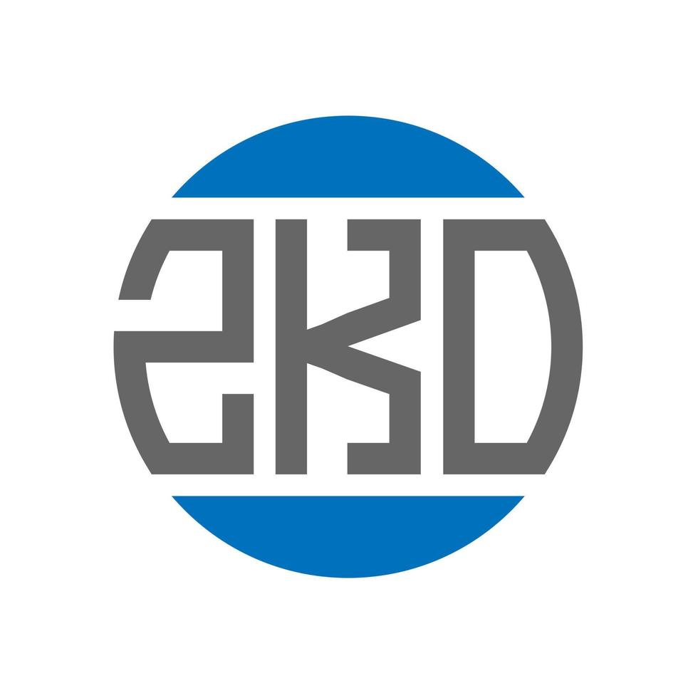 zko brev logotyp design på vit bakgrund. zko kreativ initialer cirkel logotyp begrepp. zko brev design. vektor