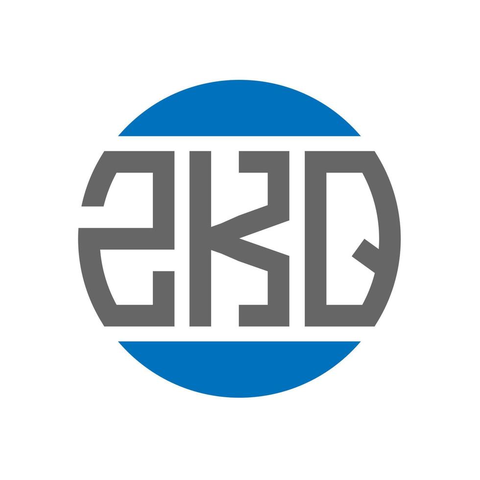 zkq brev logotyp design på vit bakgrund. zkq kreativ initialer cirkel logotyp begrepp. zkq brev design. vektor