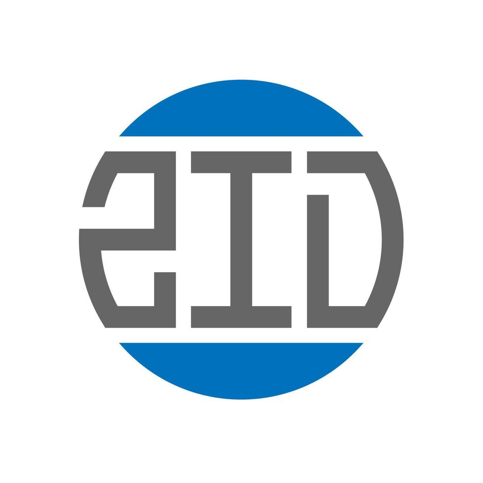 zid brev logotyp design på vit bakgrund. zid kreativ initialer cirkel logotyp begrepp. zid brev design. vektor