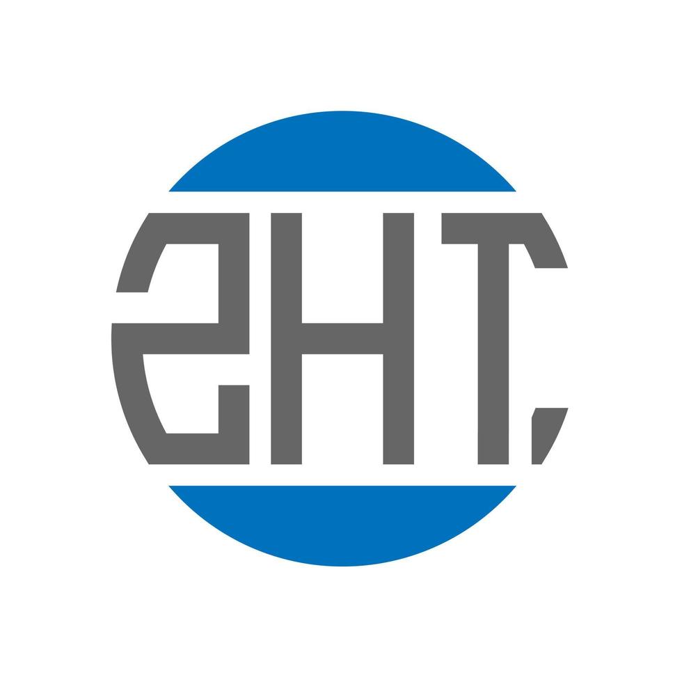 zht brev logotyp design på vit bakgrund. zht kreativ initialer cirkel logotyp begrepp. zht brev design. vektor