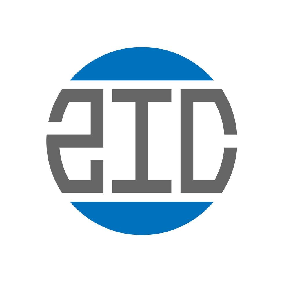 zic brev logotyp design på vit bakgrund. zic kreativ initialer cirkel logotyp begrepp. zic brev design. vektor