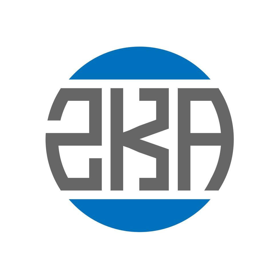 zka brev logotyp design på vit bakgrund. zka kreativ initialer cirkel logotyp begrepp. zka brev design. vektor