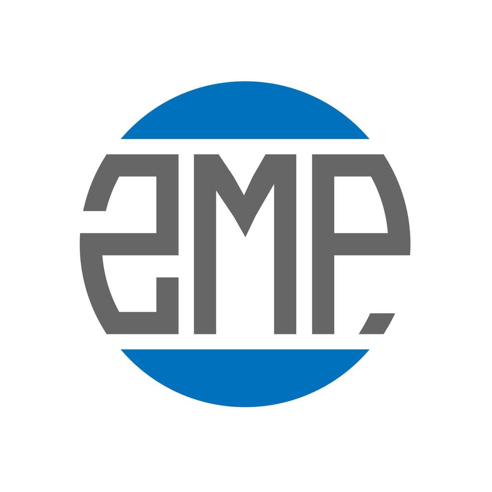 zmp brev logotyp design på vit bakgrund. zmp kreativ initialer cirkel logotyp begrepp. zmp brev design. vektor