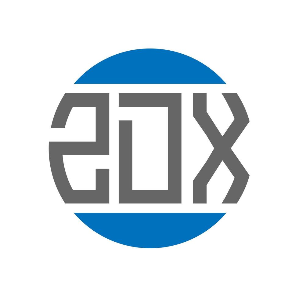 zdx brev logotyp design på vit bakgrund. zdx kreativ initialer cirkel logotyp begrepp. zdx brev design. vektor