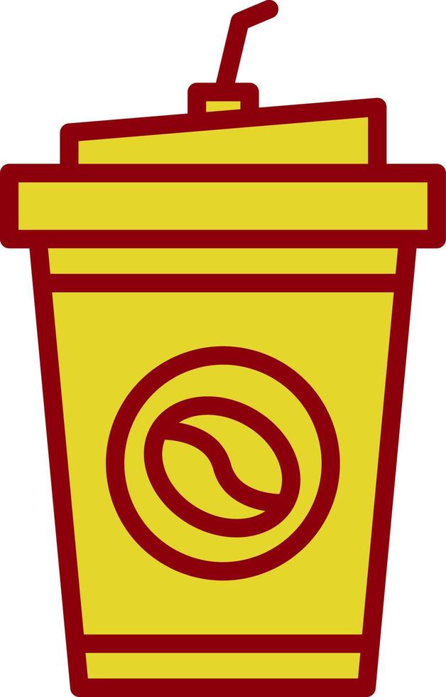 Kaffee zum Mitnehmen Vektor-Icon-Design vektor