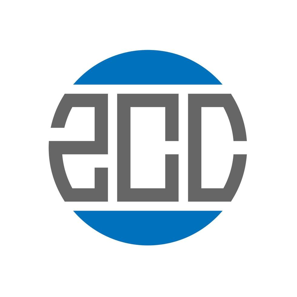 zcc brev logotyp design på vit bakgrund. zcc kreativ initialer cirkel logotyp begrepp. zcc brev design. vektor