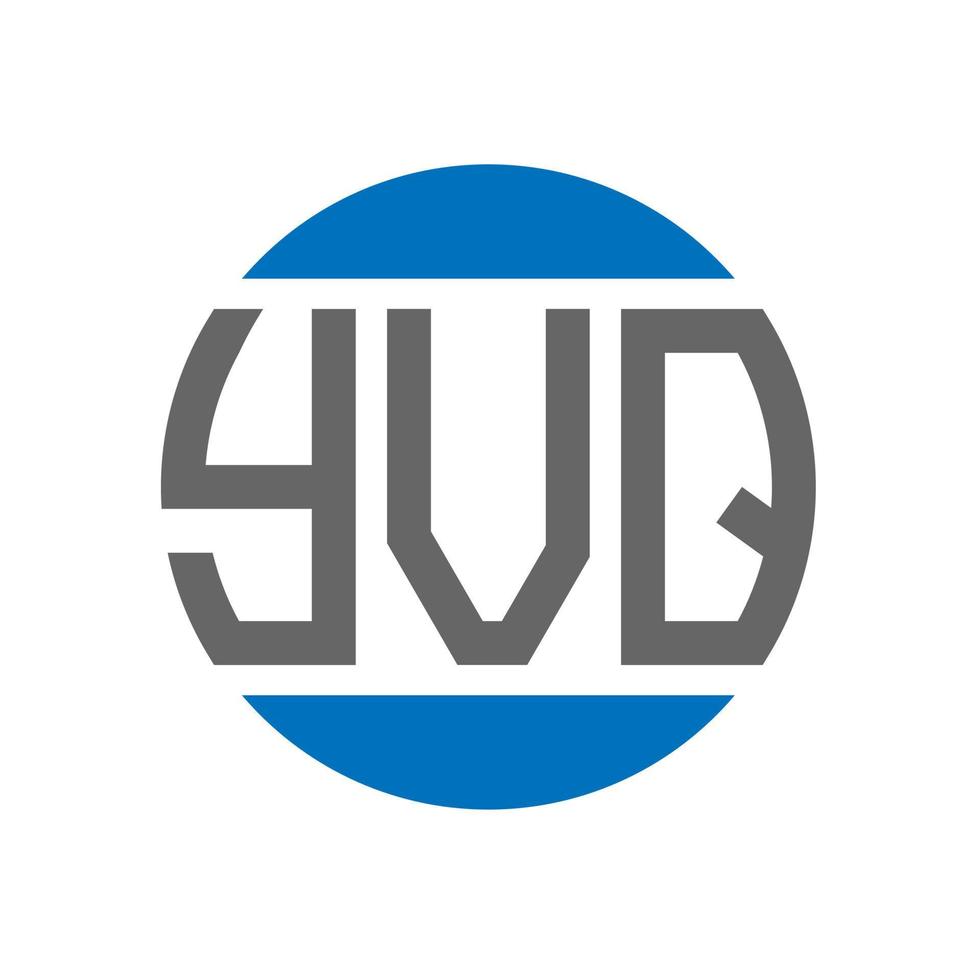 yvq-Buchstaben-Logo-Design auf weißem Hintergrund. yvq kreative Initialen Kreis Logo-Konzept. yvq Briefgestaltung. vektor