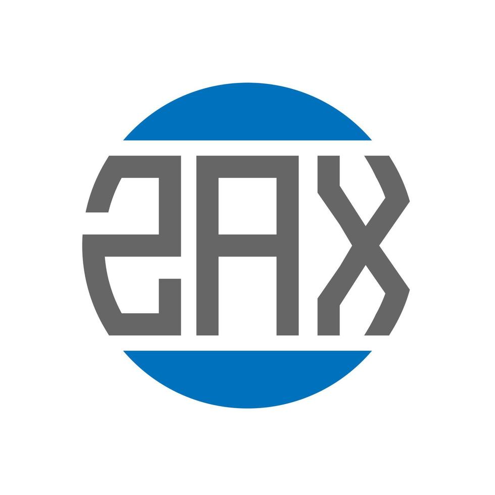zax brev logotyp design på vit bakgrund. zax kreativ initialer cirkel logotyp begrepp. zax brev design. vektor