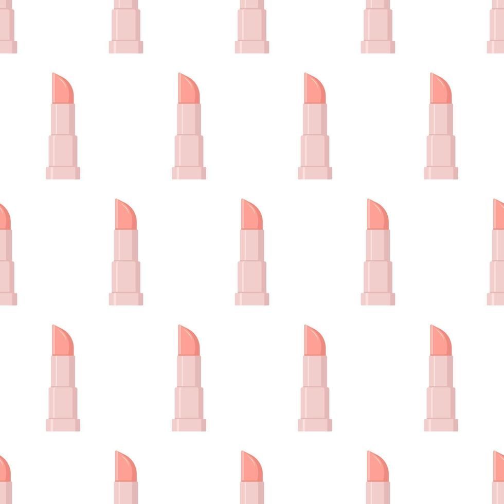 sömlös mönster med rosa läppstift. vektor illustration