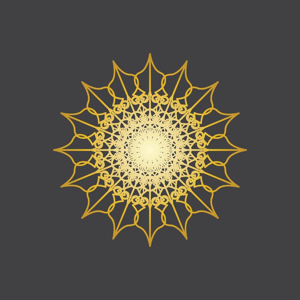 mandala logotyp design vektor illustration