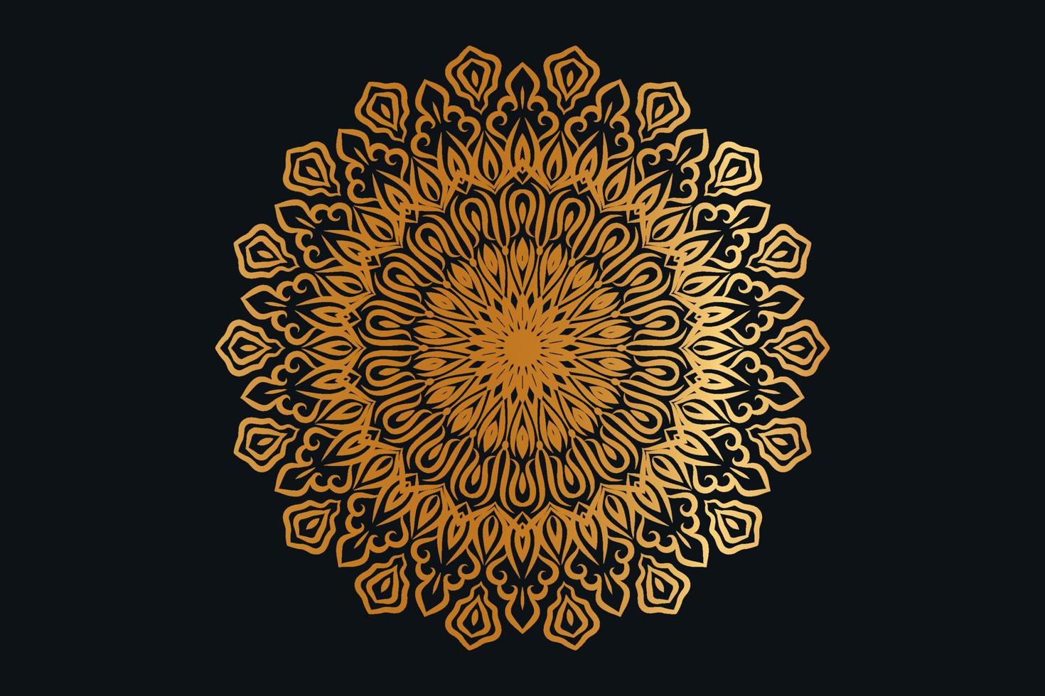 Luxus-Mandala-Design-Hintergrund vektor