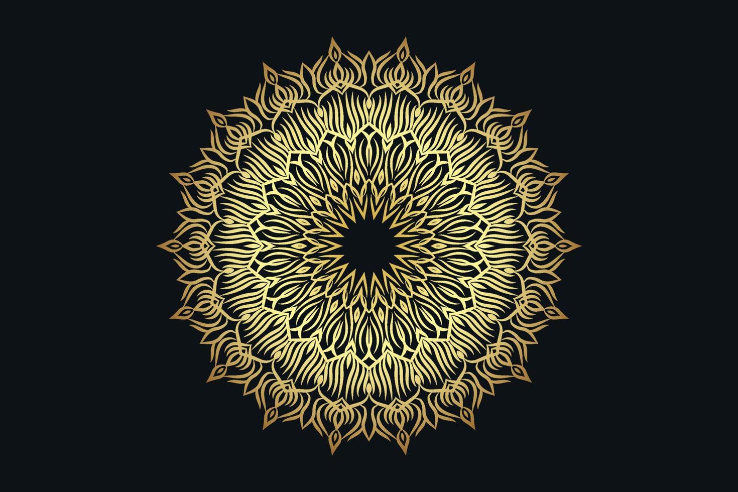 Luxus-Mandala-Design-Hintergrund vektor