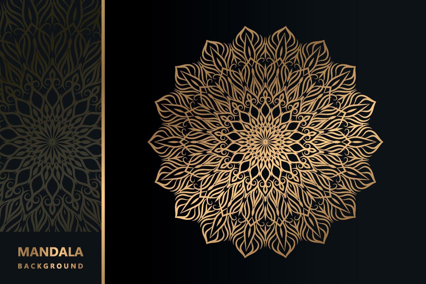 eleganter ethnischer Mandala islamischer Hintergrund kostenlos vektor