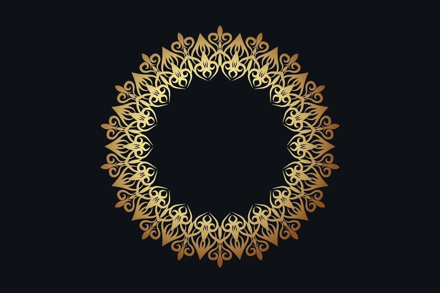 Luxus-Mandala-Design-Hintergrund vektor