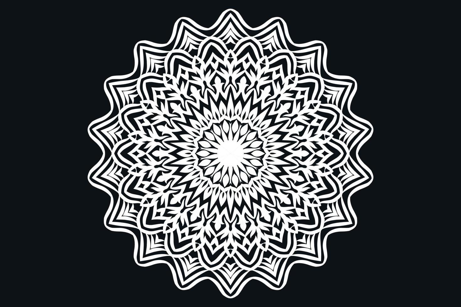 lyx mandala design bakgrund fri vektor